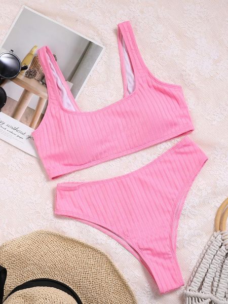 women's swimwear swumsuit woman bikini sets 2021 solid color tank swimsuit bandeau 2 piece set women donsignet, White;black
women's swimwear swumsuit woman bikini sets 2021 solid color tank swimsuit bandeau 2 piece set women donsignet, White;black