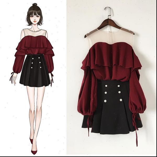spring autumn knitted pullover womens tracksuits sweater a line draped solid skirt two piece sets female ruffles casual suit, Gray
spring autumn knitted pullover womens tracksuits sweater a line draped solid skirt two piece sets female ruffles casual suit, Gray