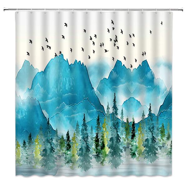 forest shower curtain birds woods mountain watercolor abstract home polyester cloth fabric bathroom decor set 70Ã70 inch with
forest shower curtain birds woods mountain watercolor abstract home polyester cloth fabric bathroom decor set 70Ã70 inch with