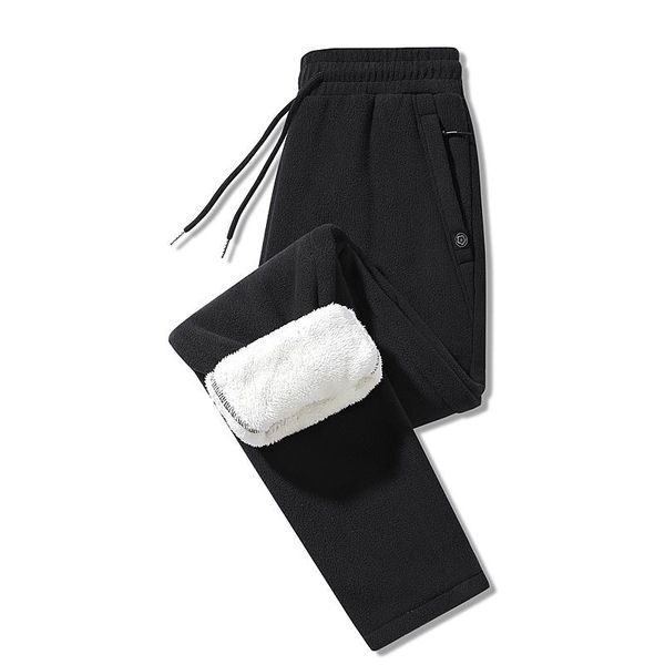 men's pants winter thicken warm fleece sweatpants for men velet padded trousers oversize streetwear outdoor sport joggers, Black
men's pants winter thicken warm fleece sweatpants for men velet padded trousers oversize streetwear outdoor sport joggers, Black
