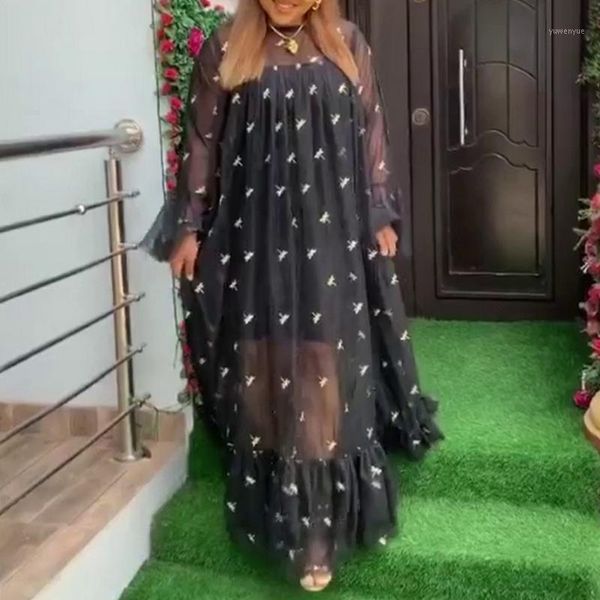 casual dresses african women's dress fashion net yarn perspective embroidered oversize long sleeve cover up tunic maxi robe summer vest, Black;gray
casual dresses african women's dress fashion net yarn perspective embroidered oversize long sleeve cover up tunic maxi robe summer vest, Black;gray
