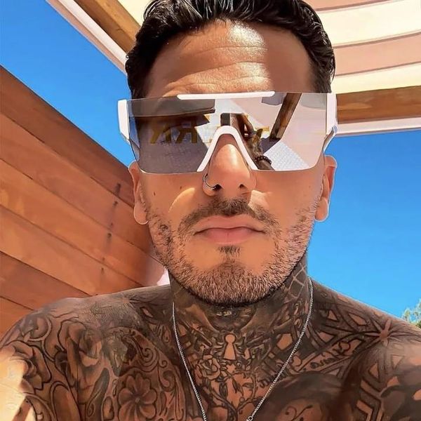rimless one piece square sunglasses for women oversize flat sun glasses men vintage white silver mirror shades ins eyewear, White;black
rimless one piece square sunglasses for women oversize flat sun glasses men vintage white silver mirror shades ins eyewear, White;black