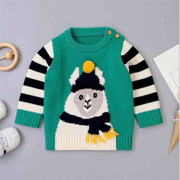 autumn winter boy girl long sleeve cartoon jacquard weave knitted sweater boys girls sweaters for kids stripe 210521, Blue
autumn winter boy girl long sleeve cartoon jacquard weave knitted sweater boys girls sweaters for kids stripe 210521, Blue