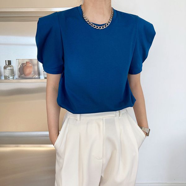 women's t-shirt summer puff sleeve women cotton t-shirts o neck short loose solid color fashion casual female width shoulder, White
women's t-shirt summer puff sleeve women cotton t-shirts o neck short loose solid color fashion casual female width shoulder, White