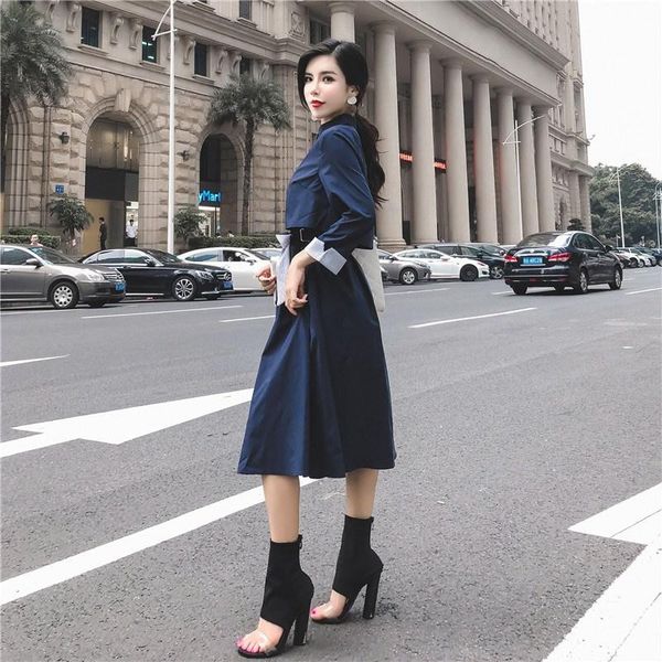 casual dresses 2021 stand collar high waist bow midi dress women elegant lace up a-line long sleeve, Black;gray
casual dresses 2021 stand collar high waist bow midi dress women elegant lace up a-line long sleeve, Black;gray