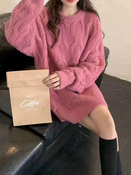 jxmyy new autumn and winter forest twist pullover sweater women loose korean thick lazy thick woolen outer wear 210412, White;black
jxmyy new autumn and winter forest twist pullover sweater women loose korean thick lazy thick woolen outer wear 210412, White;black