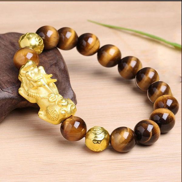 charm bracelets natural tiger eye stone beads bracelet for men women brave troops wristband pixiu wealth lucky, Golden;silver
charm bracelets natural tiger eye stone beads bracelet for men women brave troops wristband pixiu wealth lucky, Golden;silver