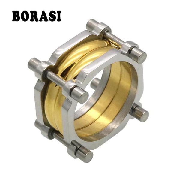 cluster rings 15mm width brand design gold / silver color 316l stainless steel for women men party jewelry anel feminino anillos, Golden;silver
cluster rings 15mm width brand design gold / silver color 316l stainless steel for women men party jewelry anel feminino anillos, Golden;silver