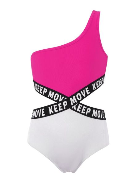one-piece suits kids girls swimwear swimming jumpsuit single shoulder strap hollow out waist letters printed bodysuit beach swim bathing sui
one-piece suits kids girls swimwear swimming jumpsuit single shoulder strap hollow out waist letters printed bodysuit beach swim bathing sui