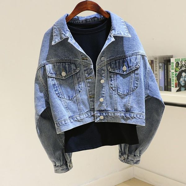 women's jackets spring vintage blue denim jacket women big size loose student outerwear harajuku batwing sleeve short jeans coat female, Black;brown
women's jackets spring vintage blue denim jacket women big size loose student outerwear harajuku batwing sleeve short jeans coat female, Black;brown
