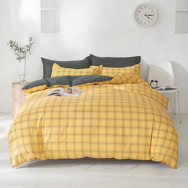 bedding sets yellow plaid set cartoon king single full twin size duvet cover pillowcases brief bed covers luxury bedclothes
bedding sets yellow plaid set cartoon king single full twin size duvet cover pillowcases brief bed covers luxury bedclothes