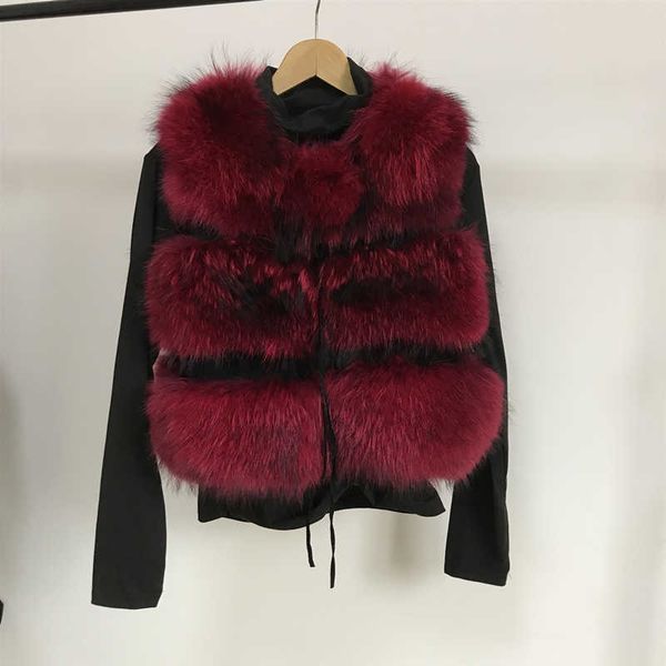 winter quality natural vest female section warm thickening real fur fashion luxury raccoon coat, Black
winter quality natural vest female section warm thickening real fur fashion luxury raccoon coat, Black