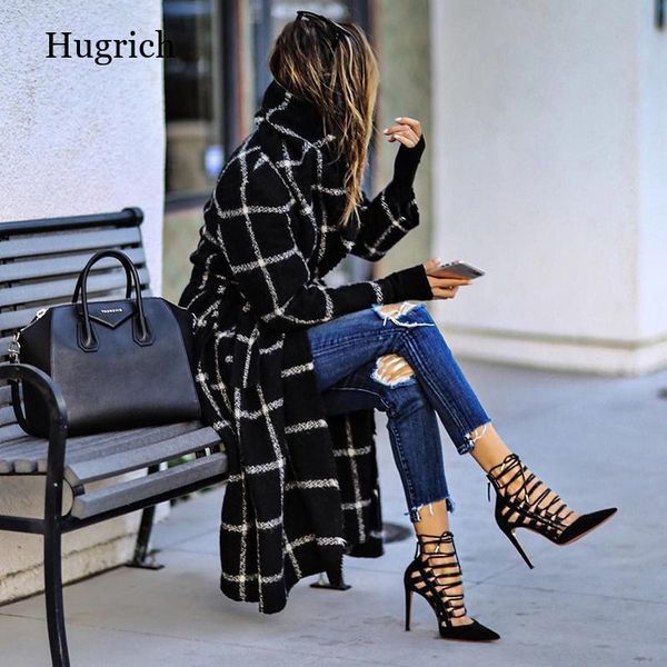 women's wool & blends autumn 2021 long plaid windbreaker jacket coat fleece with belt, Black
women's wool & blends autumn 2021 long plaid windbreaker jacket coat fleece with belt, Black