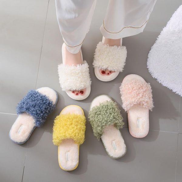 slippers cotton lovely open toe wool simple home warm indoor plush female wholesale, Black
slippers cotton lovely open toe wool simple home warm indoor plush female wholesale, Black
