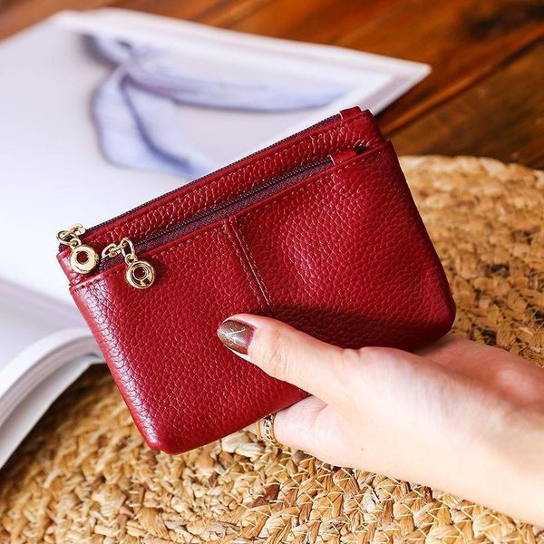 wallets luxury genuine leather short women wallet ladies small clutch money coin card holders purse slim female cartera, Red;black
wallets luxury genuine leather short women wallet ladies small clutch money coin card holders purse slim female cartera, Red;black