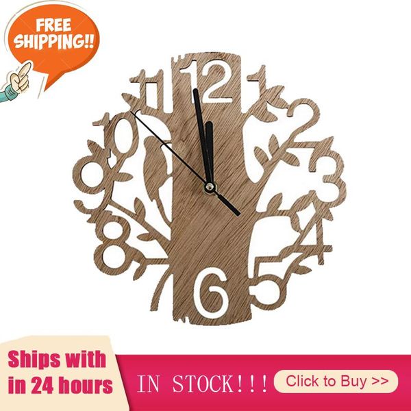 pcs 22cm big creative wooden tree wall clock quartz wood silent work study room office bedroom living home decor clocks
pcs 22cm big creative wooden tree wall clock quartz wood silent work study room office bedroom living home decor clocks
