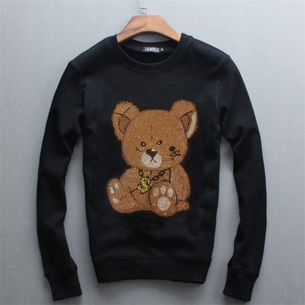 men's hoodies & sweatshirts autumn and winter selling long sleeve rhinestone hoodie casual warm plus size 4xl, Black
men's hoodies & sweatshirts autumn and winter selling long sleeve rhinestone hoodie casual warm plus size 4xl, Black