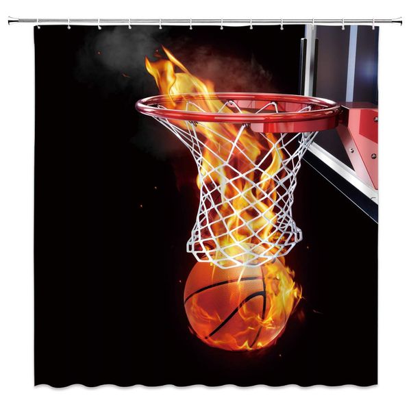 sports theme shower curtain basketball hoop flame basketball with black background,70x70 inch polyester fabric bathroom
sports theme shower curtain basketball hoop flame basketball with black background,70x70 inch polyester fabric bathroom