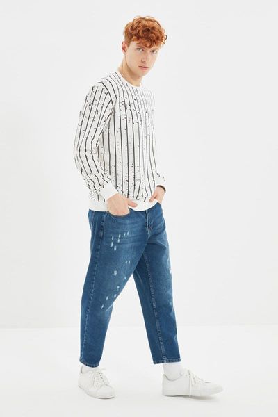 men's jeans trendyol men 's essential crop harrow destroylu tmnaw22je0079, Blue
men's jeans trendyol men 's essential crop harrow destroylu tmnaw22je0079, Blue