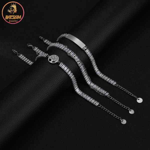 link, chain akizoom cubic zircon bracelet square link stainless steel rhinestone for women charm wrist birthday party jewelry gift, Black
link, chain akizoom cubic zircon bracelet square link stainless steel rhinestone for women charm wrist birthday party jewelry gift, Black