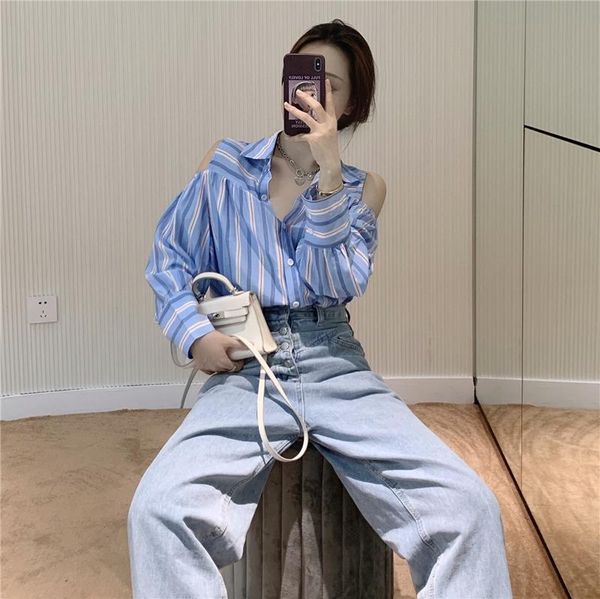 autumn stripe off-the-shoulder blouse shirt lantern long sleeve women fashion women's blouses & shirts, White
autumn stripe off-the-shoulder blouse shirt lantern long sleeve women fashion women's blouses & shirts, White