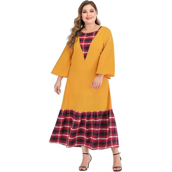 plus size dresses loose casual dress plaid long sleeve fashion for women england pleated contrast color holiday 2021, Black
plus size dresses loose casual dress plaid long sleeve fashion for women england pleated contrast color holiday 2021, Black
