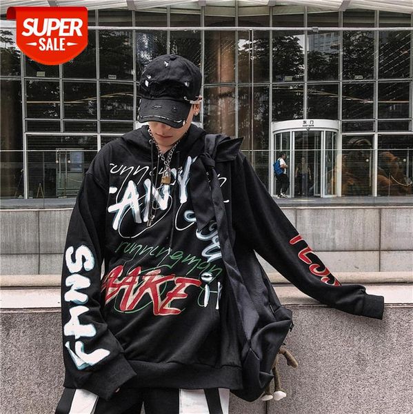 european and american street hip-hop hooded sweater high oversize letters graffiti printed hoodie for men women #eq2u, Black
european and american street hip-hop hooded sweater high oversize letters graffiti printed hoodie for men women #eq2u, Black