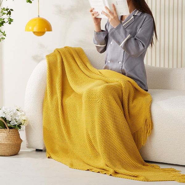 blankets nordic knitted throw blanket yellow tassel decorative sofa air conditioning towel bedspread for home decoration
blankets nordic knitted throw blanket yellow tassel decorative sofa air conditioning towel bedspread for home decoration