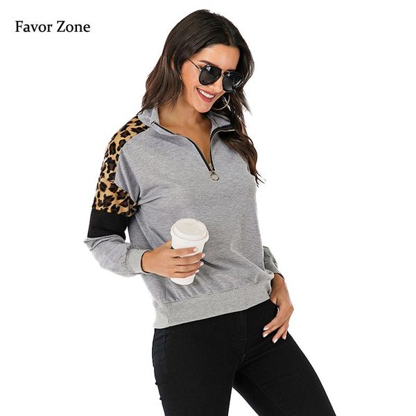 women's hoodies & sweatshirts autumn winter casual sweatshirt women leopard patchwork stand collar zippers female tracksuit long sleeve, Black
women's hoodies & sweatshirts autumn winter casual sweatshirt women leopard patchwork stand collar zippers female tracksuit long sleeve, Black
