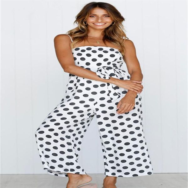 women's jumpsuits & rompers 2021 summer womens casual sleeveless party playsuit ladies long jumpsuit dot bandage sashes loose trousers, Black;white
women's jumpsuits & rompers 2021 summer womens casual sleeveless party playsuit ladies long jumpsuit dot bandage sashes loose trousers, Black;white