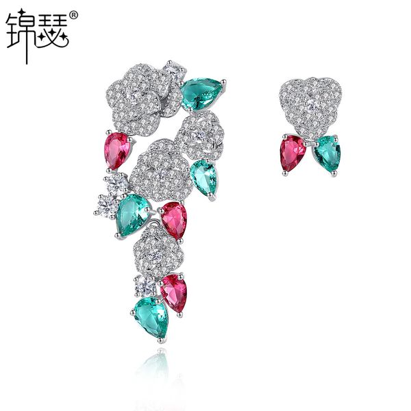 jewelry charm stud closed moon flower asymmetric earrings aaa zircon women color, Golden
jewelry charm stud closed moon flower asymmetric earrings aaa zircon women color, Golden