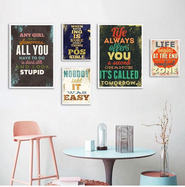 paintings motivational typography life quotes a4 vintage retro art prints poster hippie wall pictures canvas painting home decor
paintings motivational typography life quotes a4 vintage retro art prints poster hippie wall pictures canvas painting home decor