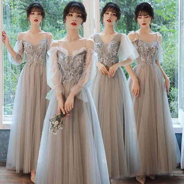 2021 new fairy temperament usually can wear banquet evening dress skirt length bridesmaid clothes for girlfriends and, White;black
2021 new fairy temperament usually can wear banquet evening dress skirt length bridesmaid clothes for girlfriends and, White;black