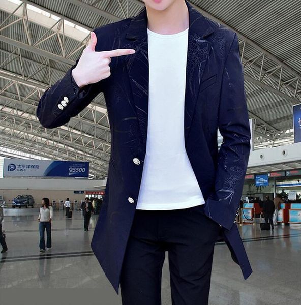 spring fashion long suits mens korean nightclubs coats british men's clothing men printing suit black white plus size m - 3xl & blazers, White;black
spring fashion long suits mens korean nightclubs coats british men's clothing men printing suit black white plus size m - 3xl & blazers, White;black