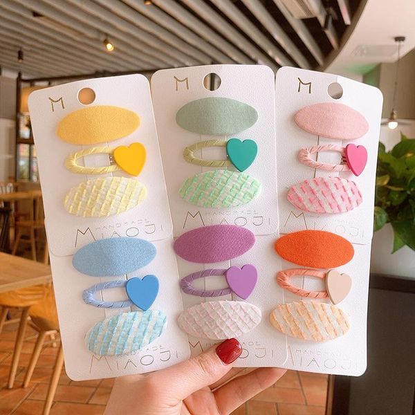 hair accessories korean style girl fabric oval hairpin candy color heart bb clip baby solid for children fashion, Slivery;white
hair accessories korean style girl fabric oval hairpin candy color heart bb clip baby solid for children fashion, Slivery;white