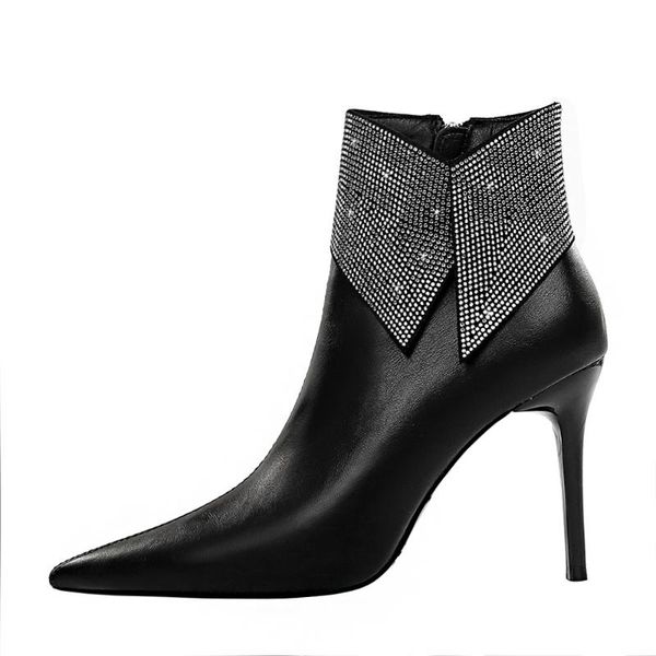 boots ummewalo ankle length women pointed toe thin heels high heel shoes winter side zippper ladies, Black
boots ummewalo ankle length women pointed toe thin heels high heel shoes winter side zippper ladies, Black