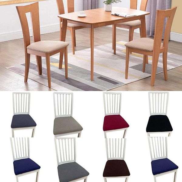 solid color jacquard dining room chair covers seat removable washable elastic cushion for banquet
solid color jacquard dining room chair covers seat removable washable elastic cushion for banquet