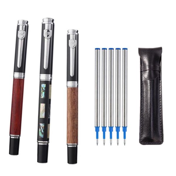 gift roller ball pens fashion rosewood walnut wood color silver stationery office school supplies writing ballpoint, Blue;orange
gift roller ball pens fashion rosewood walnut wood color silver stationery office school supplies writing ballpoint, Blue;orange