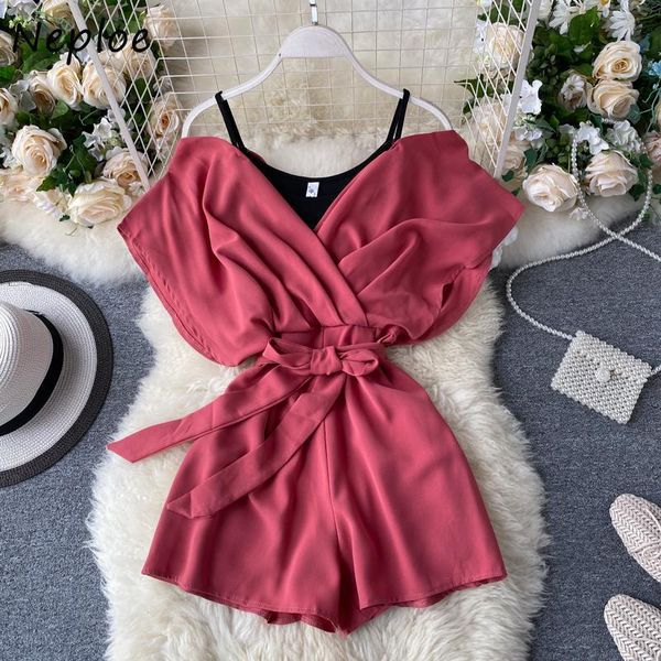 off shoulder sling playsuits summer women romper fake regular two piece sleeveless rompers high waist wide leg bodysuit 1f074, Black;white
off shoulder sling playsuits summer women romper fake regular two piece sleeveless rompers high waist wide leg bodysuit 1f074, Black;white