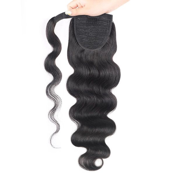 wrap around ponytail extension human hair body wave one piece clip in hair pieces for women 16 inches natural color, Black
wrap around ponytail extension human hair body wave one piece clip in hair pieces for women 16 inches natural color, Black
