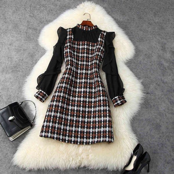 casual dresses fall autumn long sleeve stand collar grey plaid print tweed panelled knee-length dress elegant lsp25t11326 3j7r, Black;gray
casual dresses fall autumn long sleeve stand collar grey plaid print tweed panelled knee-length dress elegant lsp25t11326 3j7r, Black;gray