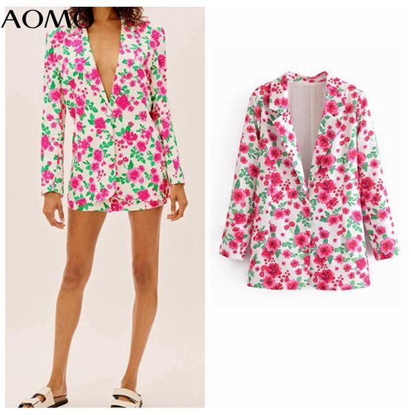 women's suits & blazers aomo women vintage floral print blazer female long sleeve elegant jacket ladies work wear formal 4d42a, White;black
women's suits & blazers aomo women vintage floral print blazer female long sleeve elegant jacket ladies work wear formal 4d42a, White;black