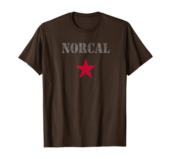 norcal t-shirt for men, women children, White;black