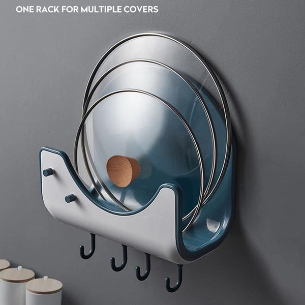 hooks & rails kitchen multifunctional wall mounted pan pot cover lid rack holder cutting board organizer with hanger
hooks & rails kitchen multifunctional wall mounted pan pot cover lid rack holder cutting board organizer with hanger