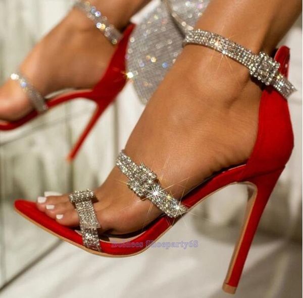 dress shoes red thin heeled rhinestone transpatent pvc high heel sandals women ankle strap party summer woman, Black
dress shoes red thin heeled rhinestone transpatent pvc high heel sandals women ankle strap party summer woman, Black
