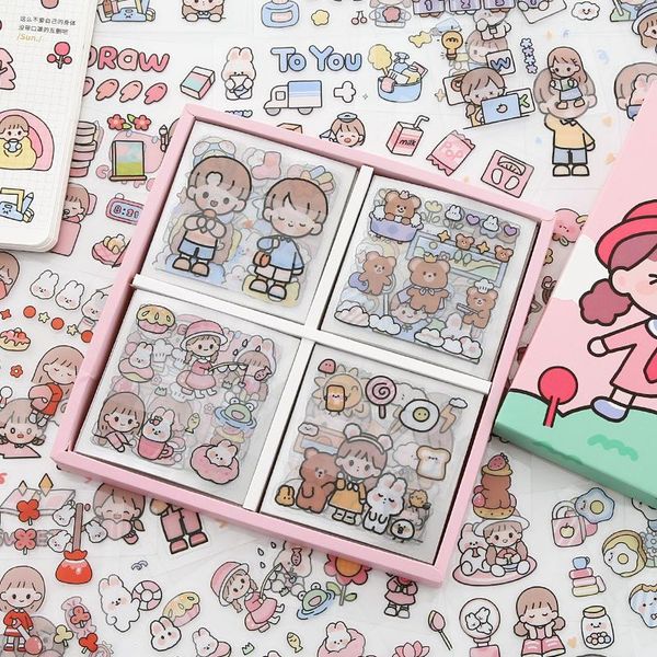 20pcs/bag cartoon girl with bears toy vlog life design pvc stickers diy stationery scrapbooking diary cup craft decoration gift wrap
20pcs/bag cartoon girl with bears toy vlog life design pvc stickers diy stationery scrapbooking diary cup craft decoration gift wrap