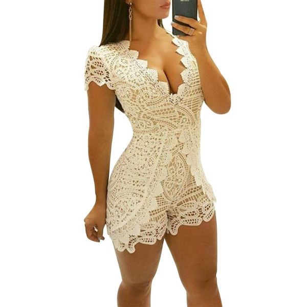 women's jumpsuits & rompers short sleeve hollow out lace playsuit macacao feminino women v neck floral shorts pant one piece jumpsuit 5, Black;white
women's jumpsuits & rompers short sleeve hollow out lace playsuit macacao feminino women v neck floral shorts pant one piece jumpsuit 5, Black;white