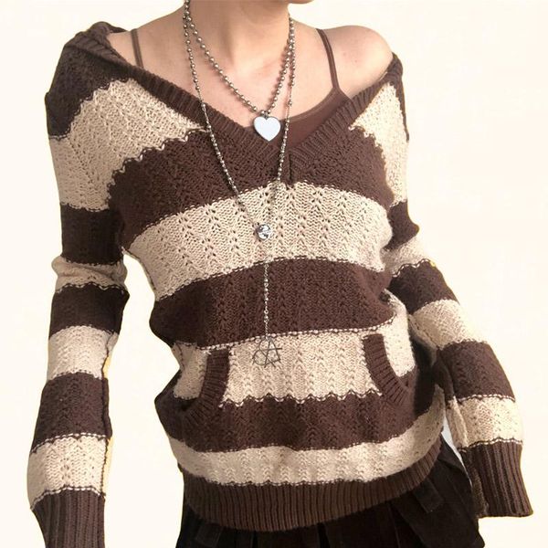 women's sweaters women autumn winter striped knitted sweater vintage color block v neck long sleeve pullovers casual jumpers knitwear, White;black
women's sweaters women autumn winter striped knitted sweater vintage color block v neck long sleeve pullovers casual jumpers knitwear, White;black