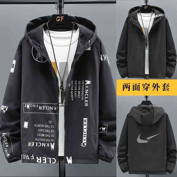 jacket 2021 spring autumn korean men's barbed black and white hooded jacket sports fashion
jacket 2021 spring autumn korean men's barbed black and white hooded jacket sports fashion