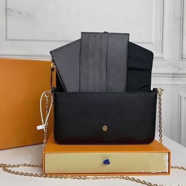 2022 cowhide water pattern genuine leather shoulder bags designers handbags pochette felicie chain women bags m61276
2022 cowhide water pattern genuine leather shoulder bags designers handbags pochette felicie chain women bags m61276